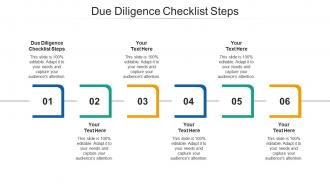 Due diligence checklist steps ppt powerpoint presentation file format cpb