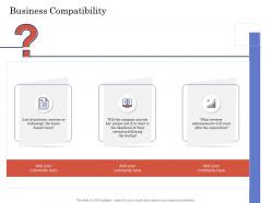 Due diligence for deal execution business compatibility ppt mockup