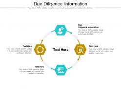 Due diligence information ppt powerpoint presentation example file cpb