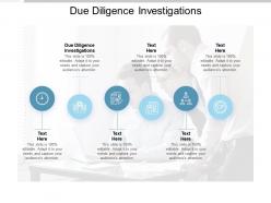 Due diligence investigations ppt powerpoint presentation icon background images cpb