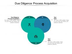 Due diligence process acquisition ppt powerpoint presentation model show cpb
