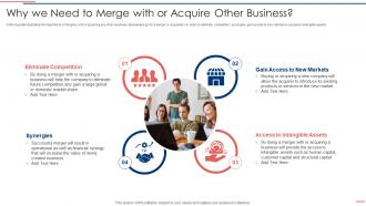 Due Diligence Process In M And A Transactions Why We Need To Merge With Acquire Business