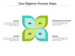 Due diligence process steps ppt powerpoint presentation show objects cpb