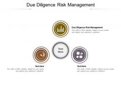 Due diligence risk management ppt powerpoint presentation inspiration graphics cpb