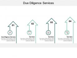 Due diligence services ppt powerpoint presentation icon gallery cpb