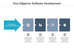 Due diligence software development ppt powerpoint presentation infographics background cpb