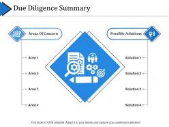 Due diligence summary powerpoint slide show