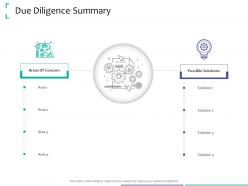 Due diligence summary strategic due diligence ppt powerpoint presentation outline template