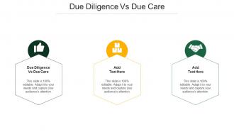 Due Diligence Vs Due Care Ppt Powerpoint Presentation Ideas File Formats Cpb