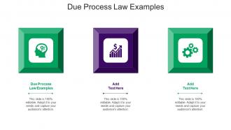 Due Process Law Examples Ppt Powerpoint Presentation Outline Gridlines Cpb