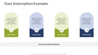 Dues Subscriptions Examples In Powerpoint And Google Slides Cpb