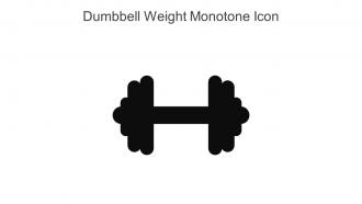Dumbbell Weight Monotone Icon In Powerpoint Pptx Png And Editable Eps Format