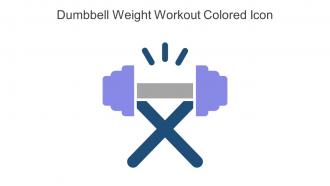 Dumbbell Weight Workout Colored Icon In Powerpoint Pptx Png And Editable Eps Format