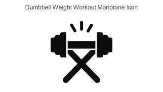Dumbbell Weight Workout Monotone Icon In Powerpoint Pptx Png And Editable Eps Format