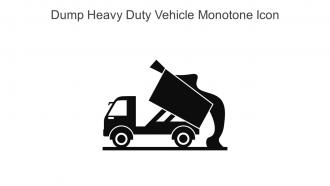 Dump Heavy Duty Vehicle Monotone Icon In Powerpoint Pptx Png And Editable Eps Format