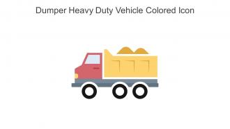 Dumper Heavy Duty Vehicle Colored Icon In Powerpoint Pptx Png And Editable Eps Format