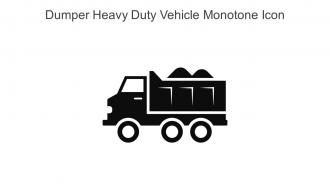 Dumper Heavy Duty Vehicle Monotone Icon In Powerpoint Pptx Png And Editable Eps Format