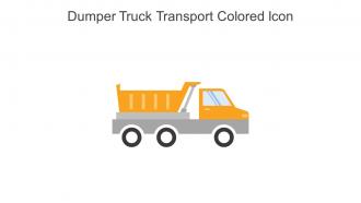 Dumper Truck Transport Colored Icon In Powerpoint Pptx Png And Editable Eps Format