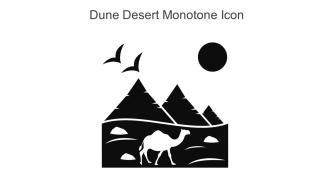 Dune Desert Monotone Icon In Powerpoint Pptx Png And Editable Eps Format
