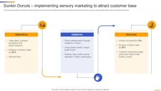 Dunkin Donuts Implementing Sensory Neuromarketing Strategy To Attract MKT SS V