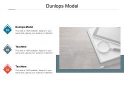 Dunlops model ppt powerpoint presentation icon graphics tutorials cpb