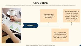 Duolingo Investor Funding Elevator Pitch Deck Ppt Template Good Downloadable