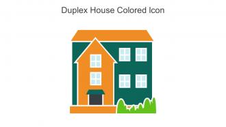 Duplex House Colored Icon In Powerpoint Pptx Png And Editable Eps Format