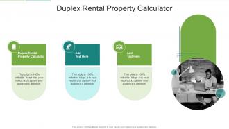 Duplex Rental Property Calculator In Powerpoint And Google Slides Cpb