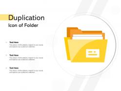 Duplication icon of folder