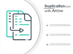 Duplication icon with arrow