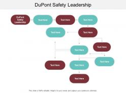 Dupont safety leadership ppt powerpoint presentation designs cpb