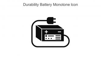 Durability Battery Monotone Icon In Powerpoint Pptx Png And Editable Eps Format