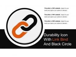 Durability icon with link bind and black circle