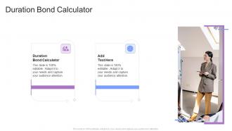 Duration Bond Calculator In Powerpoint And Google Slides Cpb
