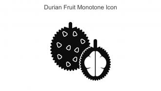 Durian Fruit Monotone Icon In Powerpoint Pptx Png And Editable Eps Format