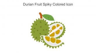 Durian Fruit Spiky Colored Icon In Powerpoint Pptx Png And Editable Eps Format
