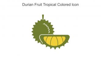 Durian Fruit Tropical Colored Icon In Powerpoint Pptx Png And Editable Eps Format