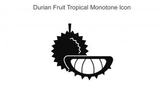 Durian Fruit Tropical Monotone Icon In Powerpoint Pptx Png And Editable Eps Format