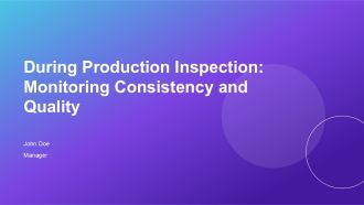 During Production Inspection Monitoring Consistency And Quality PPT Guidelines AT