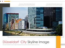 Dusseldorf city skyline image powerpoint presentation ppt template