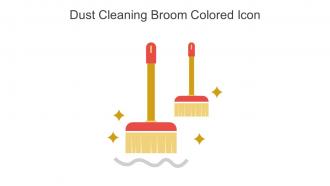 Dust Cleaning Broom Colored Icon In Powerpoint Pptx Png And Editable Eps Format