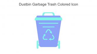 Dustbin Garbage Trash Colored Icon In Powerpoint Pptx Png And Editable Eps Format