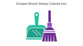 Dustpan Broom Sweep Colored Icon In Powerpoint Pptx Png And Editable Eps Format