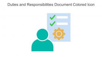 Duties And Responsibilities Document Colored Icon In Powerpoint Pptx Png And Editable Eps Format