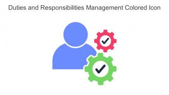 Duties And Responsibilities Management Colored Icon In Powerpoint Pptx Png And Editable Eps Format