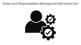 Duties And Responsibilities Management Monotone Icon In Powerpoint Pptx Png And Editable Eps Format