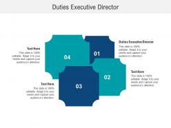 Duties executive director ppt powerpoint presentation slides elements cpb