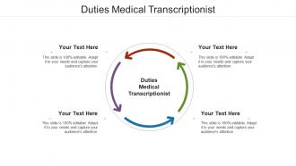 Duties medical transcriptionist ppt powerpoint presentation icon slide cpb
