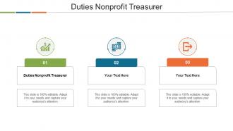 Duties Nonprofit Treasurer Ppt Powerpoint Presentation File Visual Aids Cpb