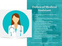 Duties of medical assistant